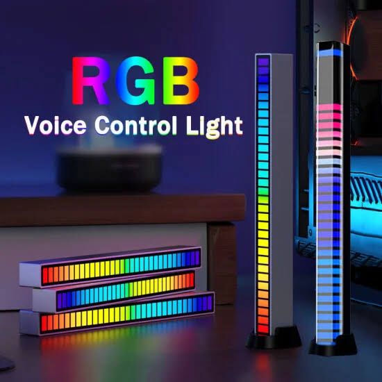 Rgb Voice Control Led Light Bar – Rechargeable